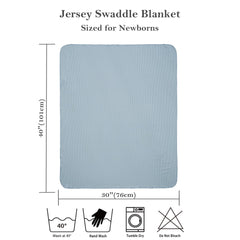 Viviland Jersey Swaddle Blanket smooth edges with no buttons