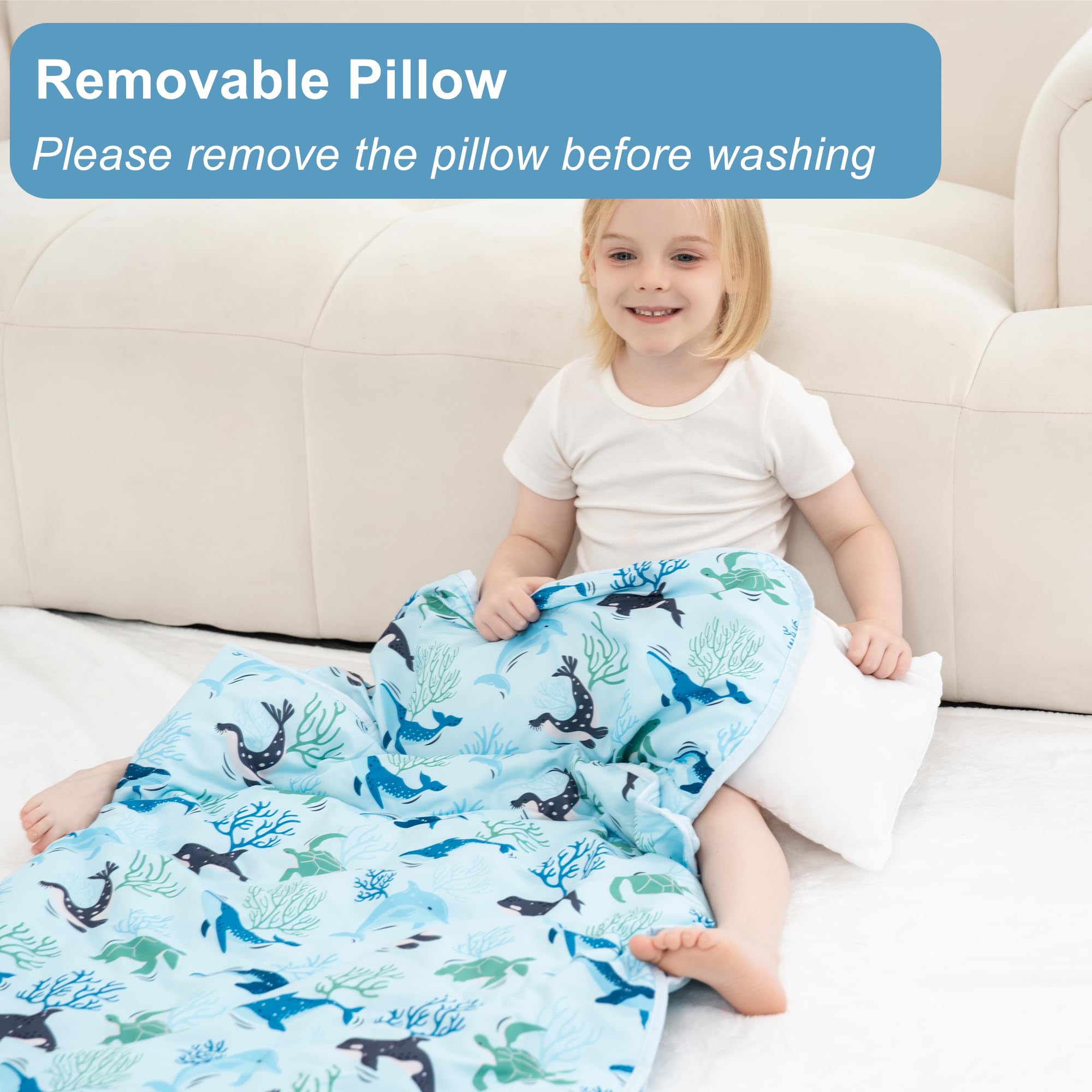 Viviland Nap Mat folded highlights compact roll-up design for daycare use.