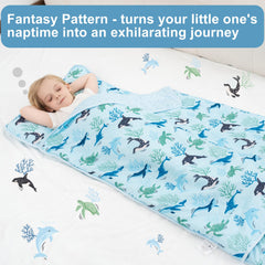 Viviland Nap Mat side view shows soft minky back for soothing touch.