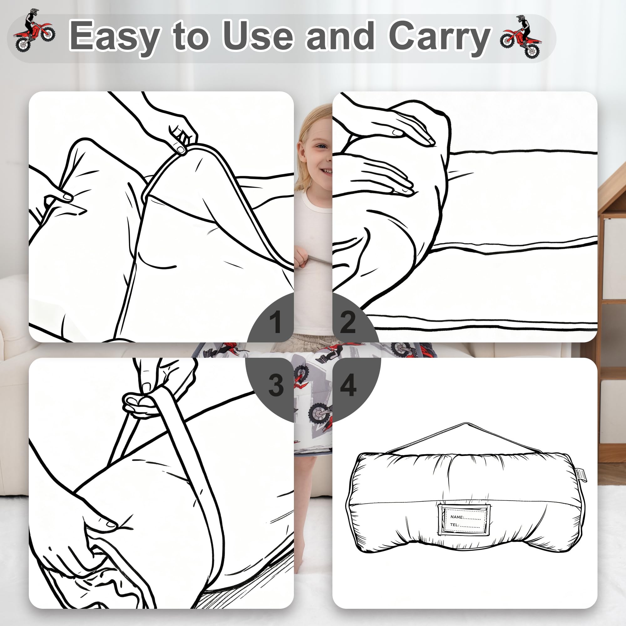 Viviland care instructions illustrate machine wash cold, gentle cycle