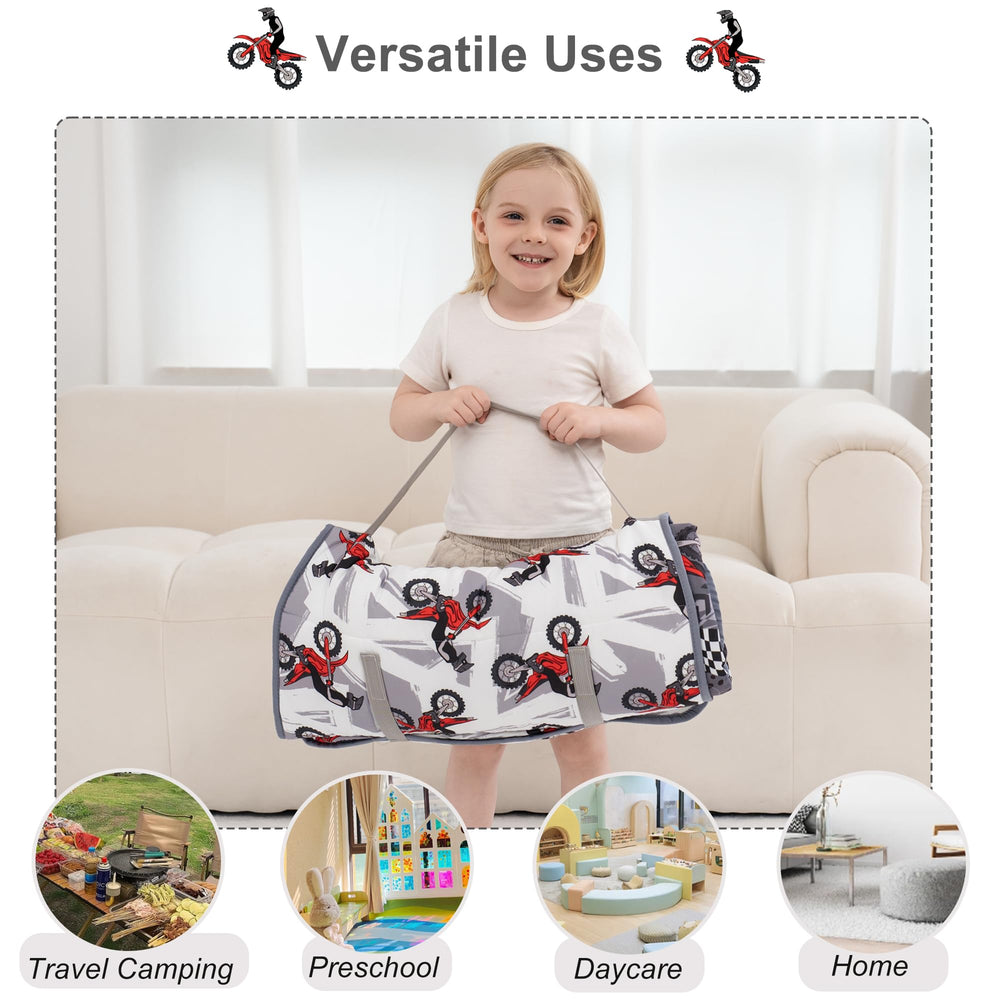 Viviland roll-up design with detachable pillow for easy transport