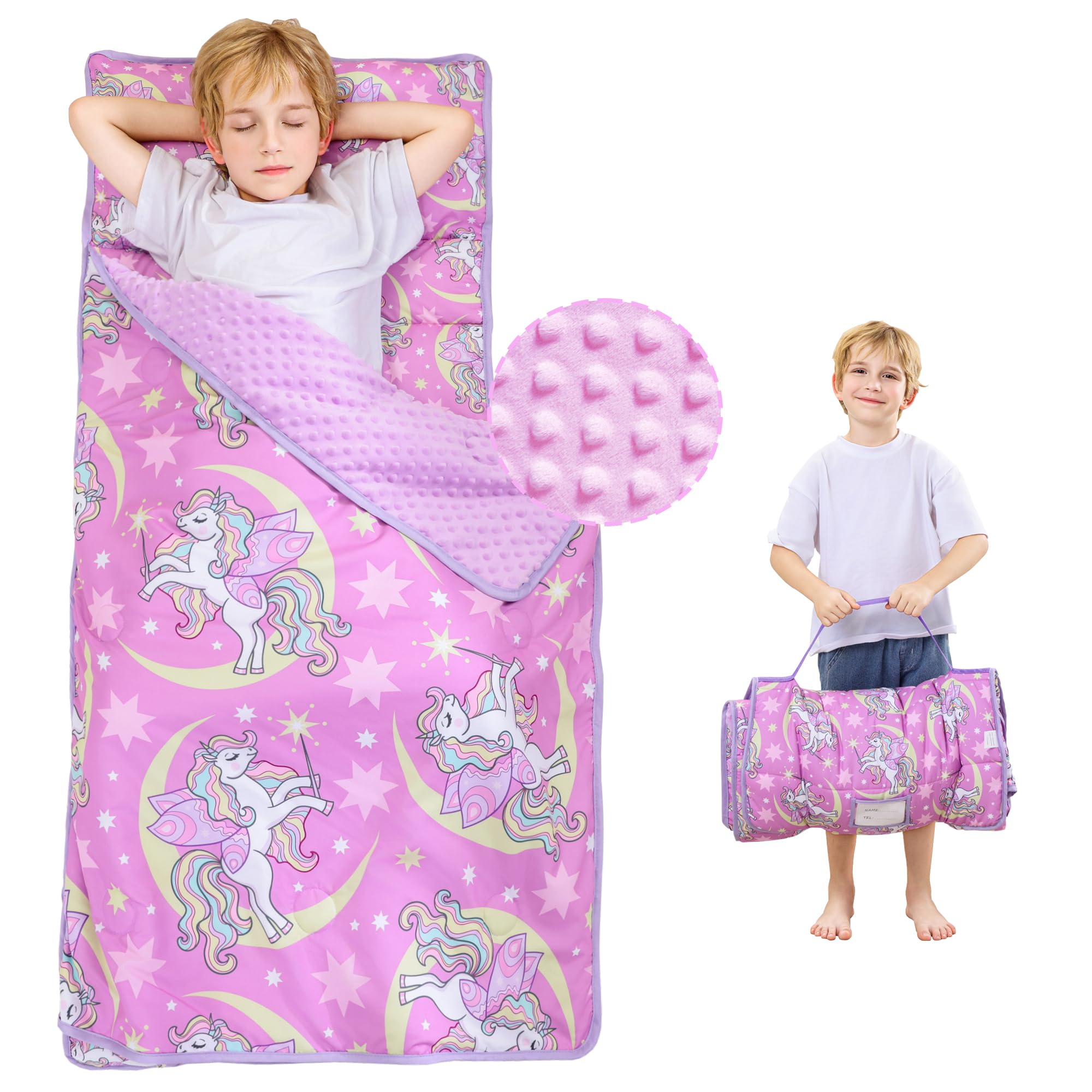 Viviland Toddler Nap Mat with unicorn pattern creates cozy nap moments.