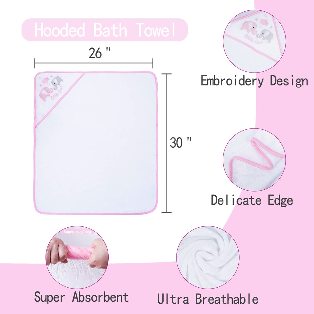 Viviland washcloths with printed designs for newborn skin cleansing