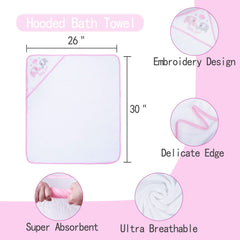 Viviland washcloths with printed designs for newborn skin cleansing