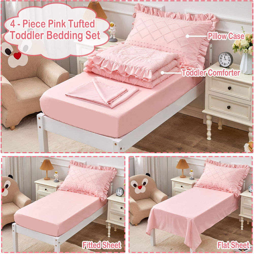 vivilinen toddler bedding fitted sheet close-up for perfect toddler bed fit