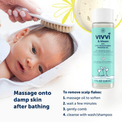 Vivvi & Bloom baby soft skin after use shows hydrated, smooth areas.