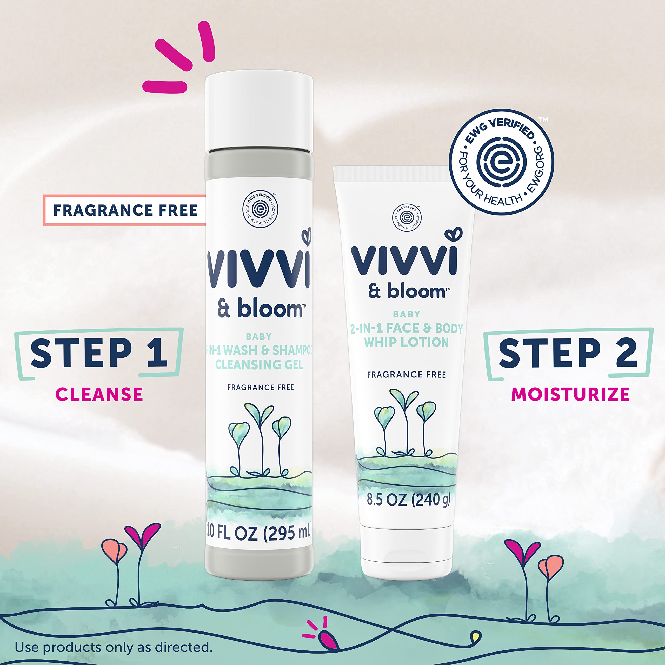 Eco-friendly Vivvi & Bloom packaging using recycled plastic material