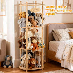 Viyuse large storage capacity supports oversized plush pieces in a high-capacity nursery or playroom.