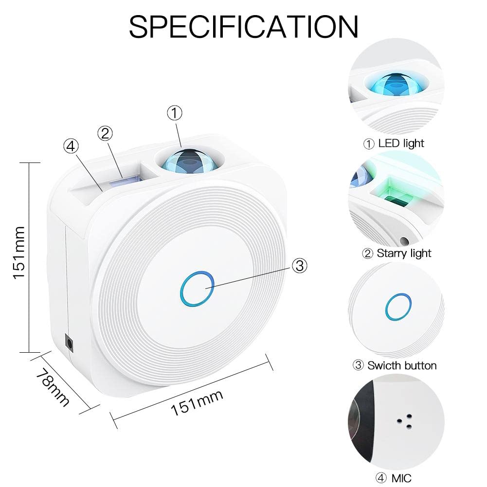 V JULES.V Certified safe night light suitable for bedrooms and kids rooms.