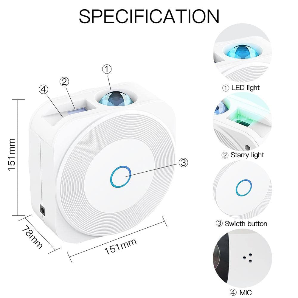 V JULES.V Certified safe night light suitable for bedrooms and kids rooms.