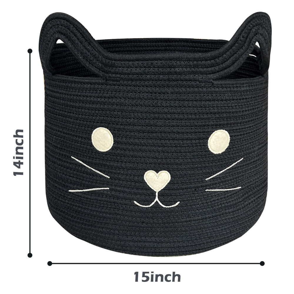 VK VK·LIVING cotton rope basket uses safe materials with no smell.