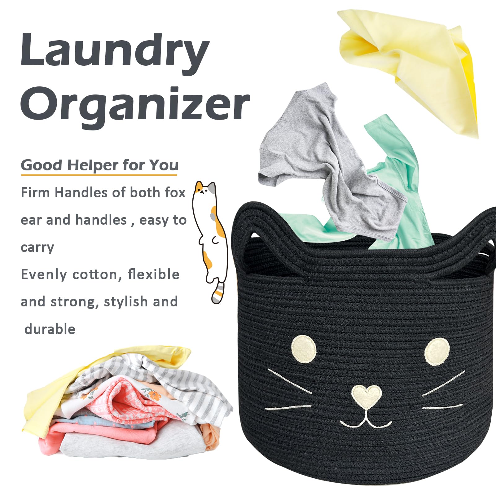 VK VK·LIVING multipurpose basket stores clothes, blankets, or baby items.