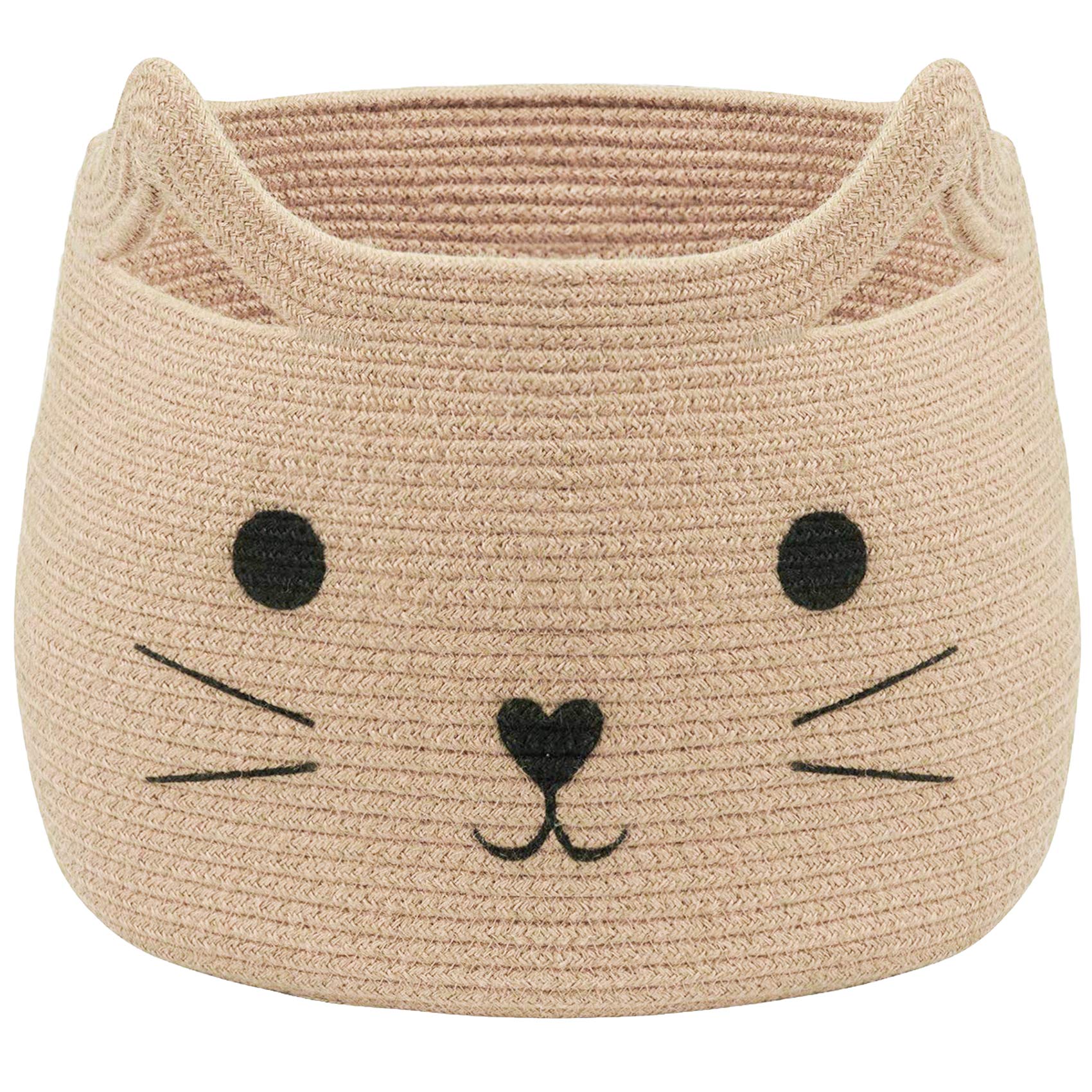 VK VK·LIVING cat basket large storage in neutral color for towels and toys