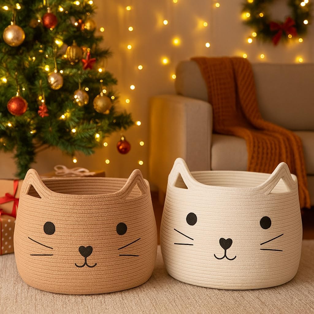 VK VK·LIVING cat-face design closeup emphasizes playful home accent