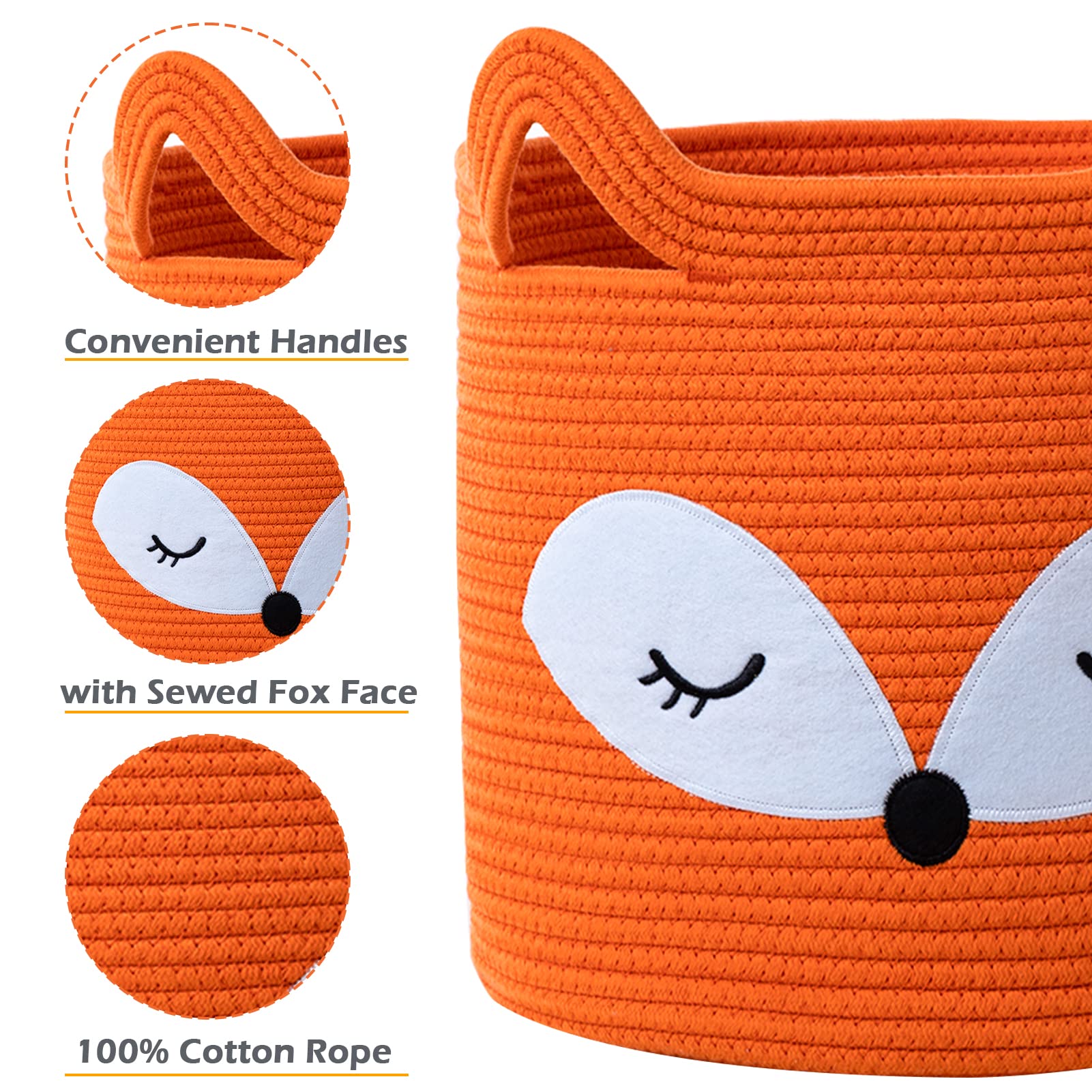 VK VK·LIVING Fox Basket closeup cotton rope skin-friendly storage