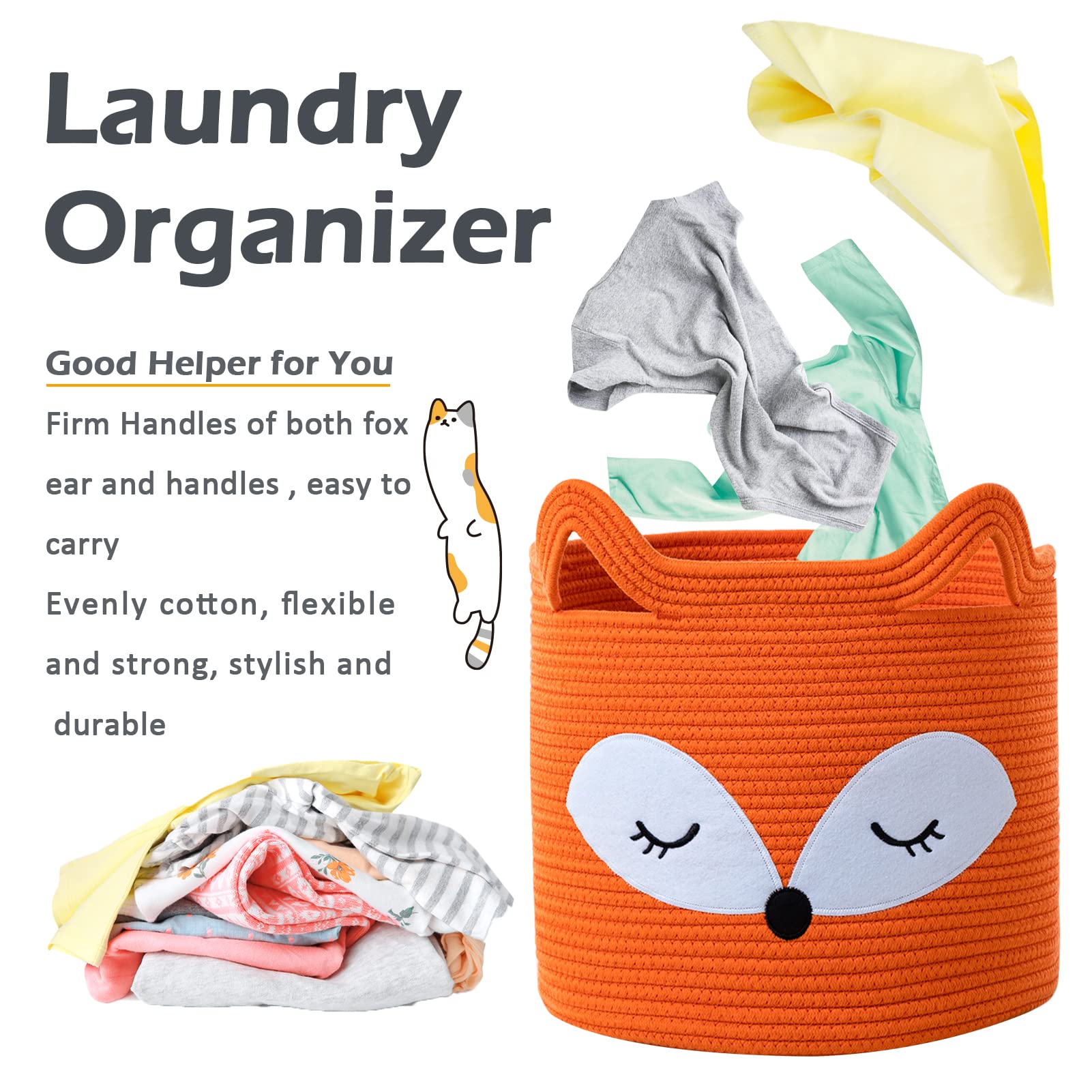 VK VK·LIVING Fox Basket in room as versatile decor and storage