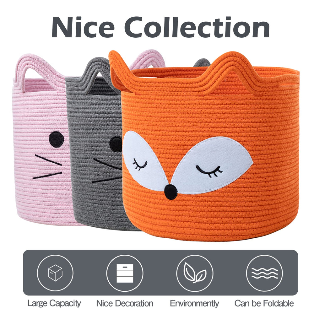 VK VK·LIVING Fox Basket laundry use holds towels or clothing