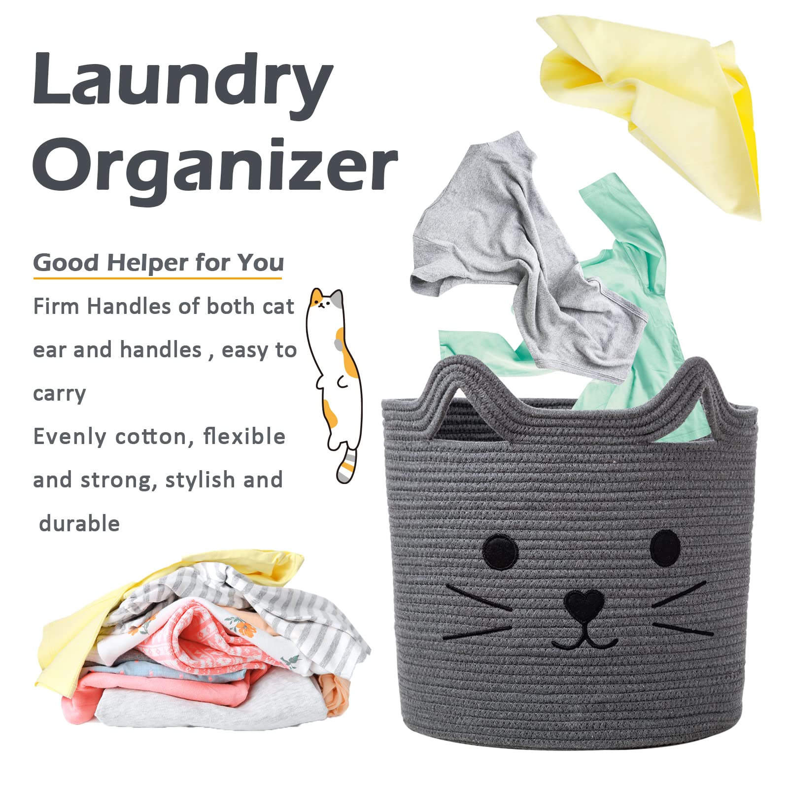 VK VK·LIVING laundry-towels storage basket organizes towels neatly