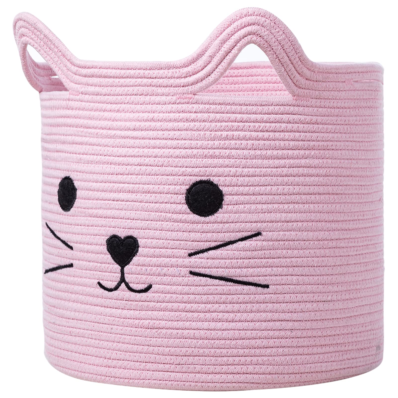 VK VK·LIVING cat toy basket pink 15x14 stores toys neatly and stylishly.