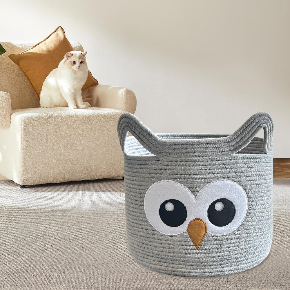 VK VK·LIVING Owl basket care tips and folding for compact storage