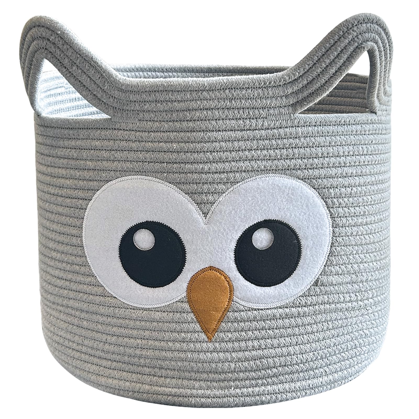 VK VK·LIVING Owl storage basket face design keeps nursery toys organized