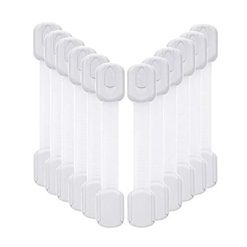 Vkania 12-pack baby-proofing cabinet locks shown for safe cabinets and drawers