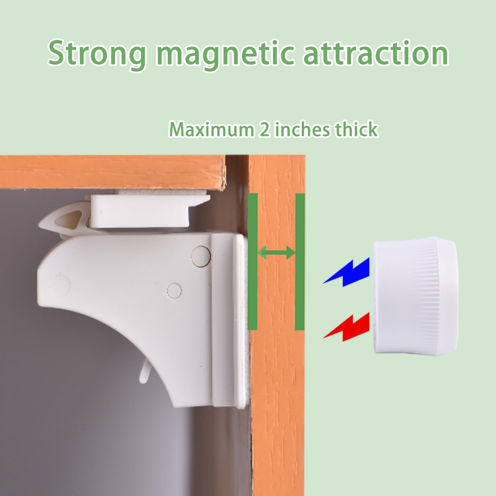 Vkania 3M adhesive back demonstrates strong, mess-free mounting.