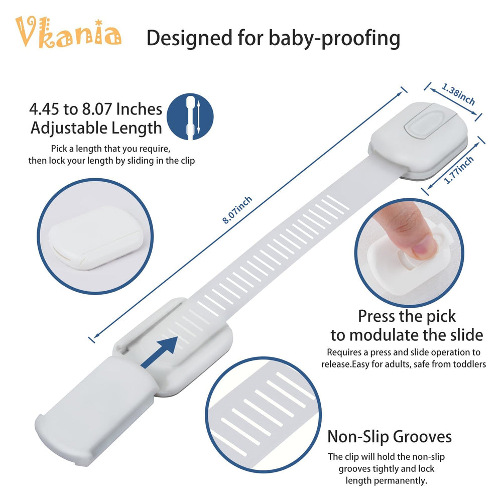 Vkania kitchen cabinet lock on drawer demonstrates multipurpose safety for busy households.