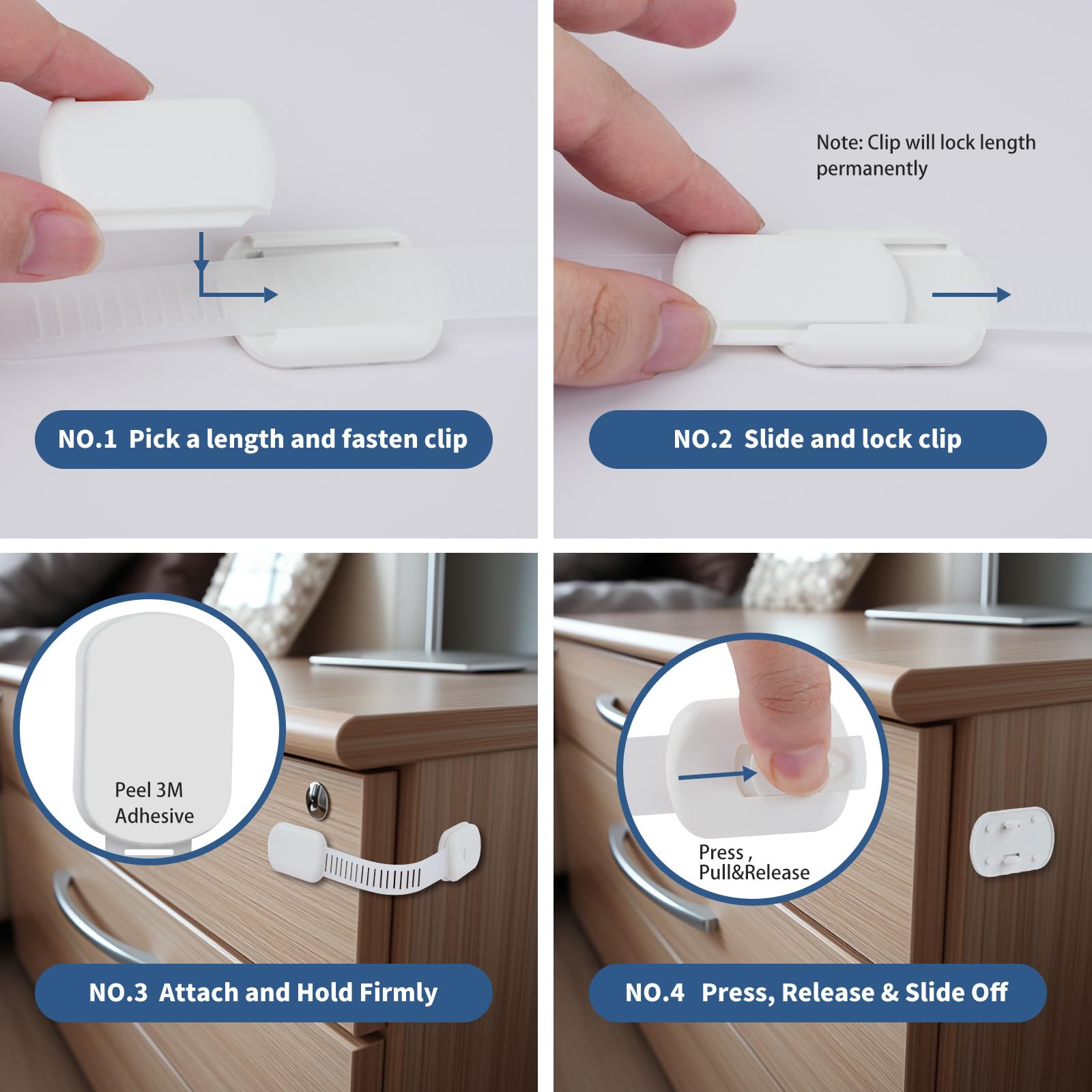 Vkania oven cabinet lock shows child safety during cooking.