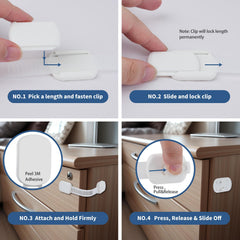 Vkania oven and refrigerator lock keeps doors secure without drilling.