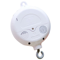 Vlokup baby mobile motor closeup showing compact design for nursery setup