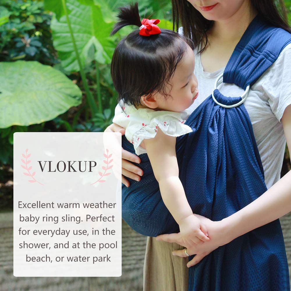 Vlokup Baby Water Ring Sling dries quickly thanks to mesh fabric after swim
