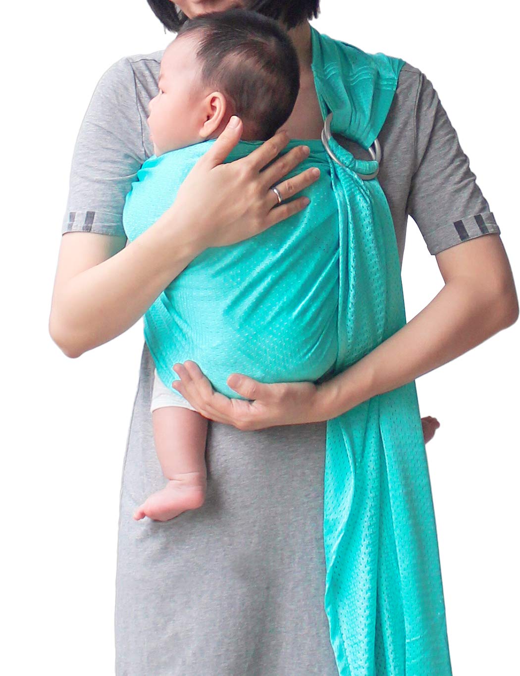 Vlokup baby water ring sling keeps baby high on chest for closeness