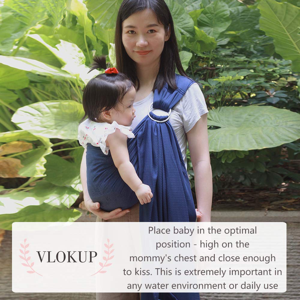 Vlokup Sling features a portable pocket for diaper bag storage