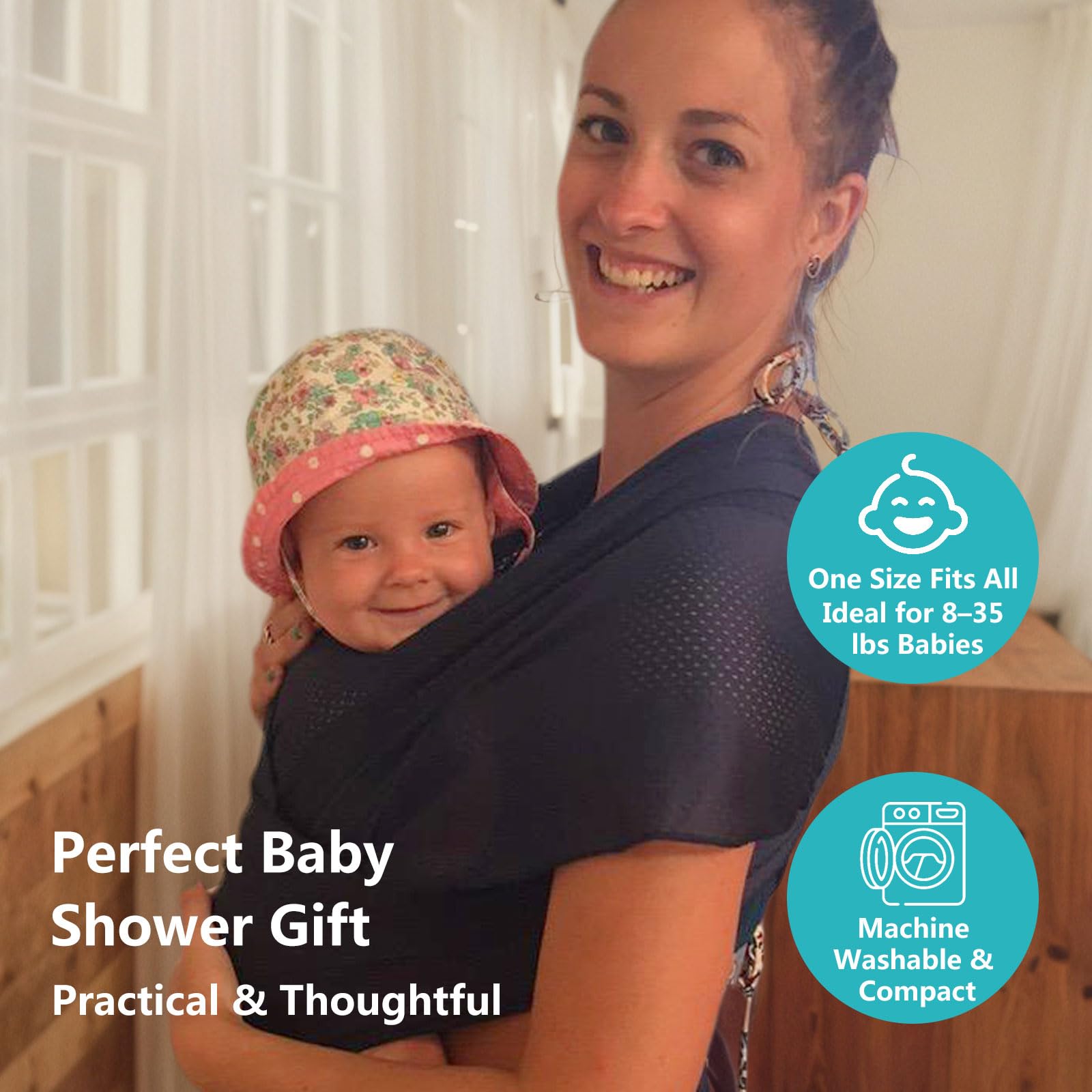 Vlokup baby wrap shower-gift concept highlighting a practical newborn gift.