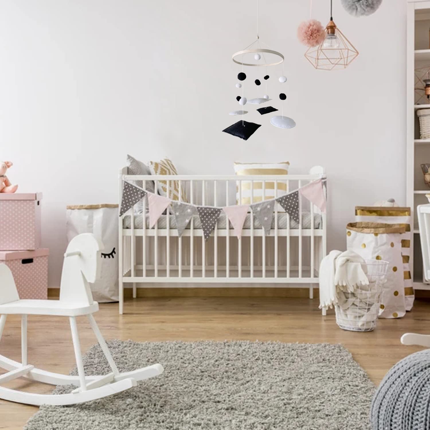Vlokup Montessori Mobile pack-n-play-fit designed to fit standard cribs for versatile setup.