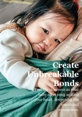 Vlokup ring sling green fabric is soft and breathable for all seasons.