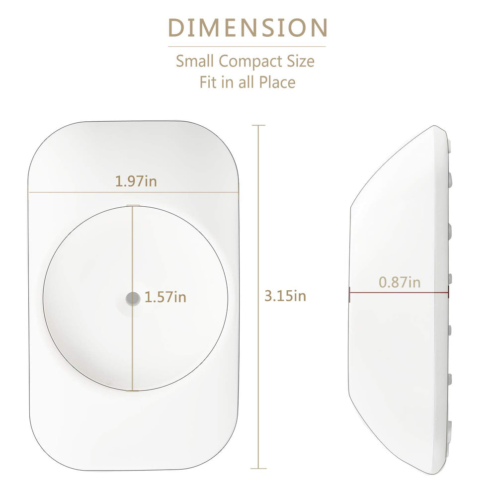 VMAISI baseboard-fit cups shield walls in doorway setups.