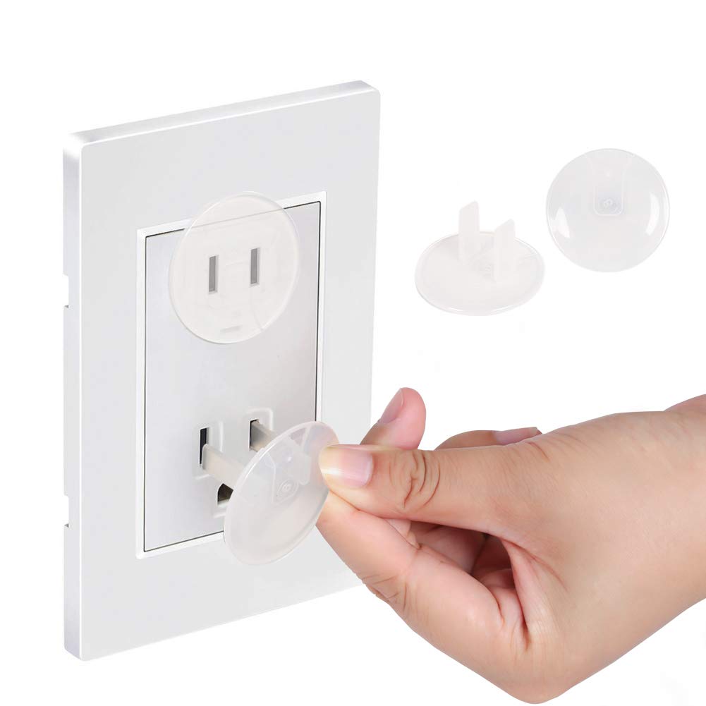 Vmaisi clear outlet cover close-up shows unobtrusive design