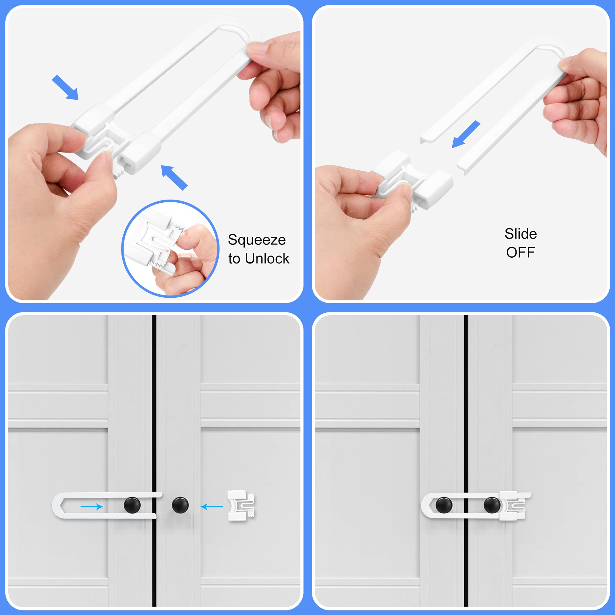 Vmaisi drawer and door protection locks prevent accidental opening.
