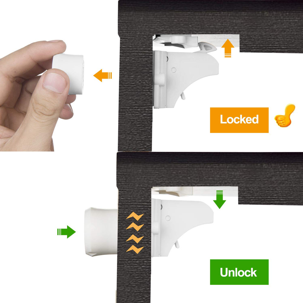 Vmaisi kid-proofed cabinet setup helps keep curious children safe.