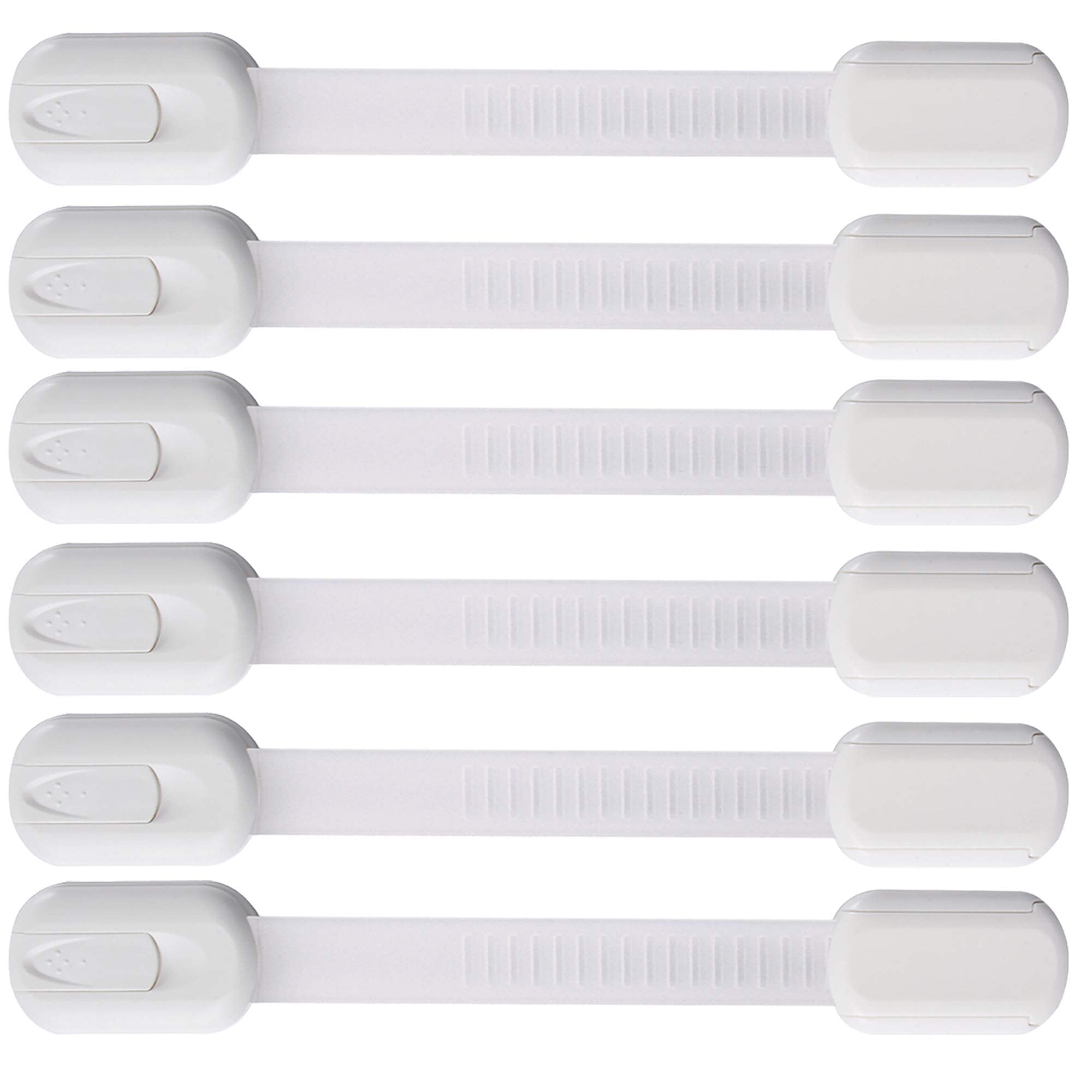 Vmaisi multi-use strap lock on cabinet latch, no drilling needed