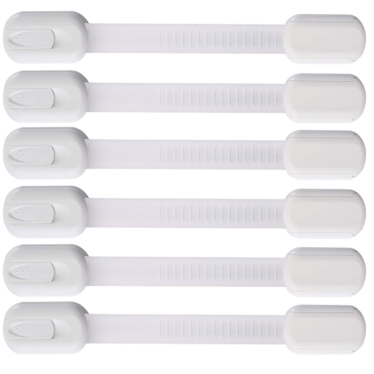 Vmaisi multi-use strap lock on cabinet latch, no drilling needed