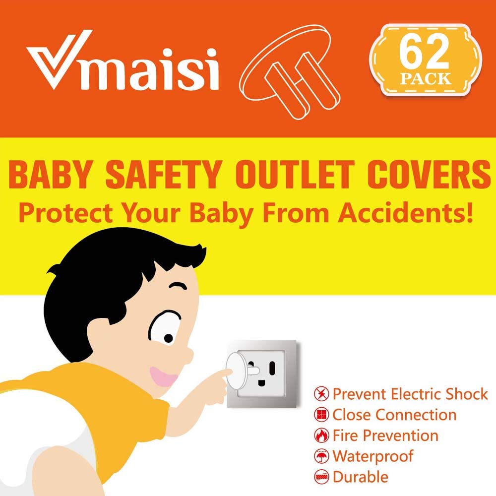 Vmaisi plug protectors install quickly for home, office, or hotel rooms