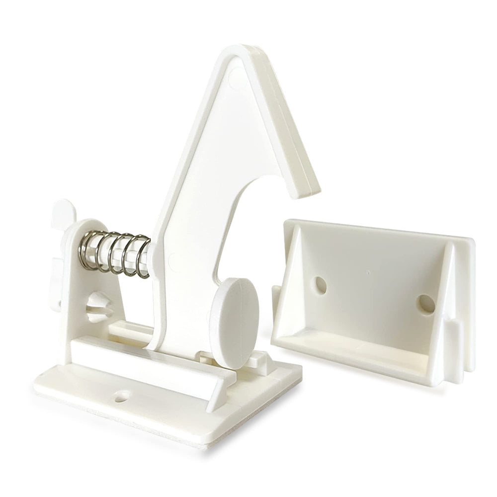 VMAISI 20-pack safety locks designed for playful toddlers in cabinets.