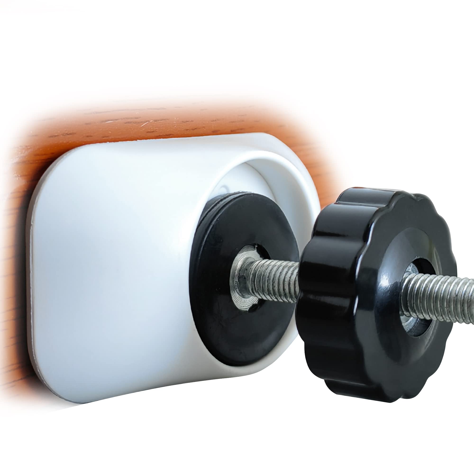 VMAISI wall cup protector 4-pack helps stabilize gates without wall damage.