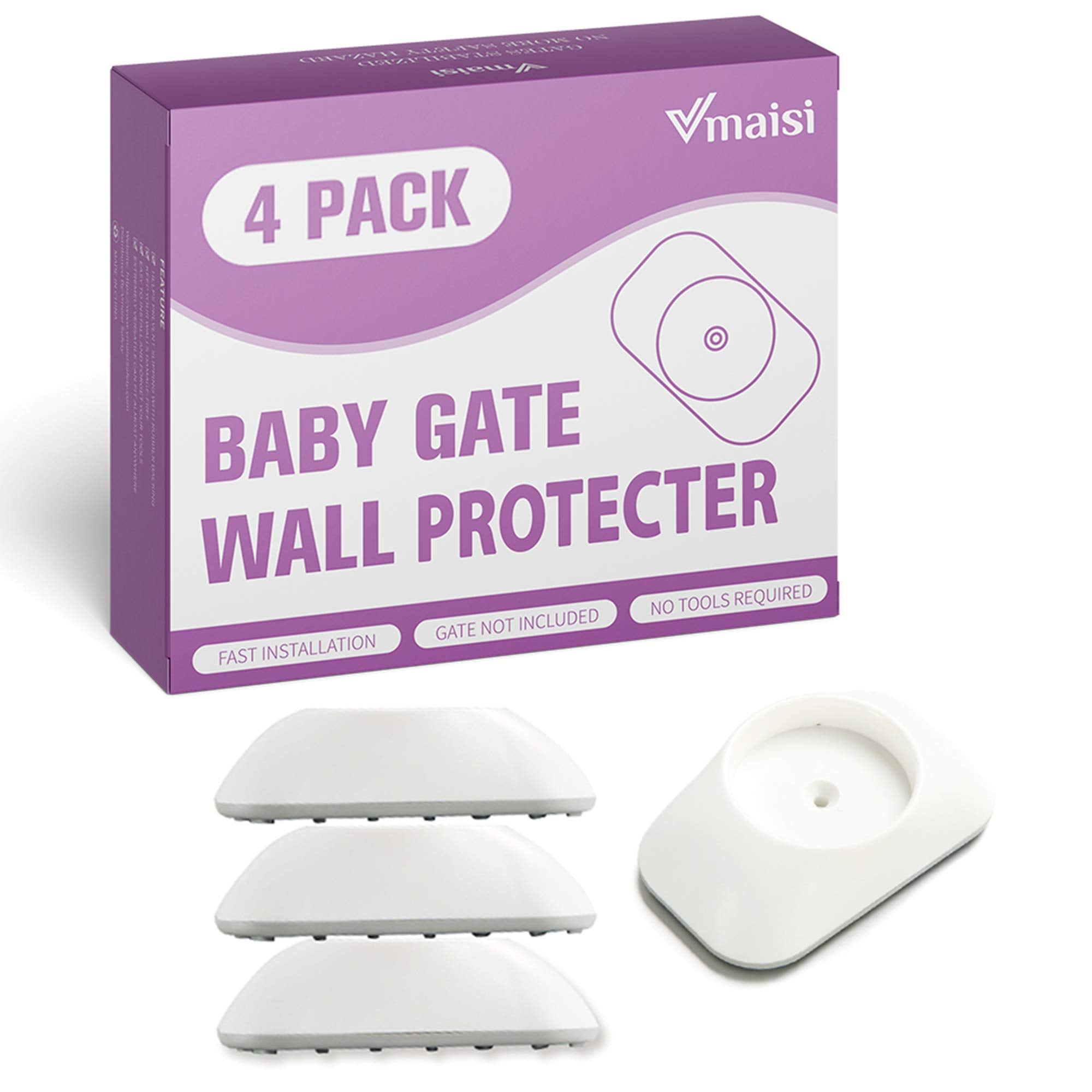 VMAISI wall cup protector provides wall protection during gate setup.