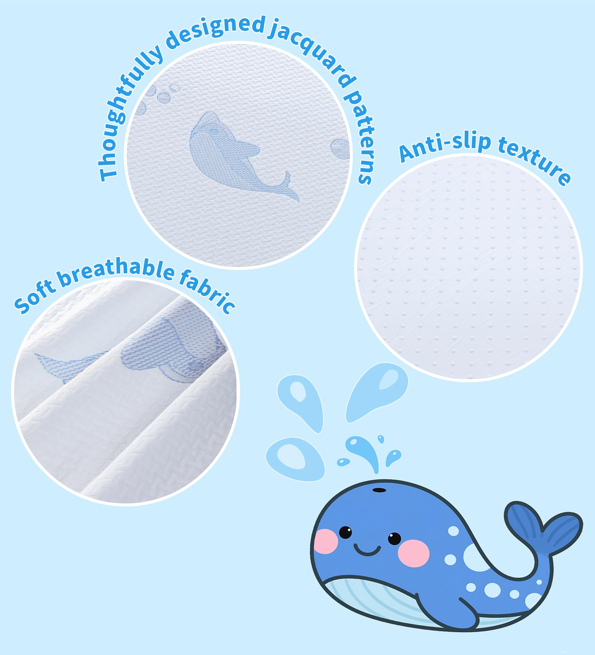 VMFKPNR breathable mesh cover enhances airflow and keeps foam durable