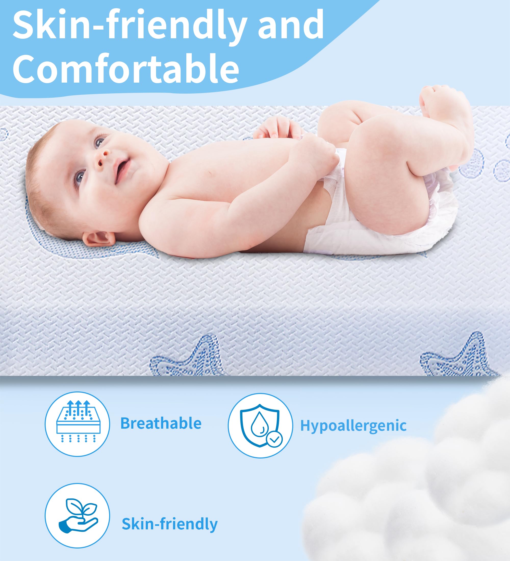 VMFKPNR whale and starfish pattern adds playful, eco-friendly nursery charm