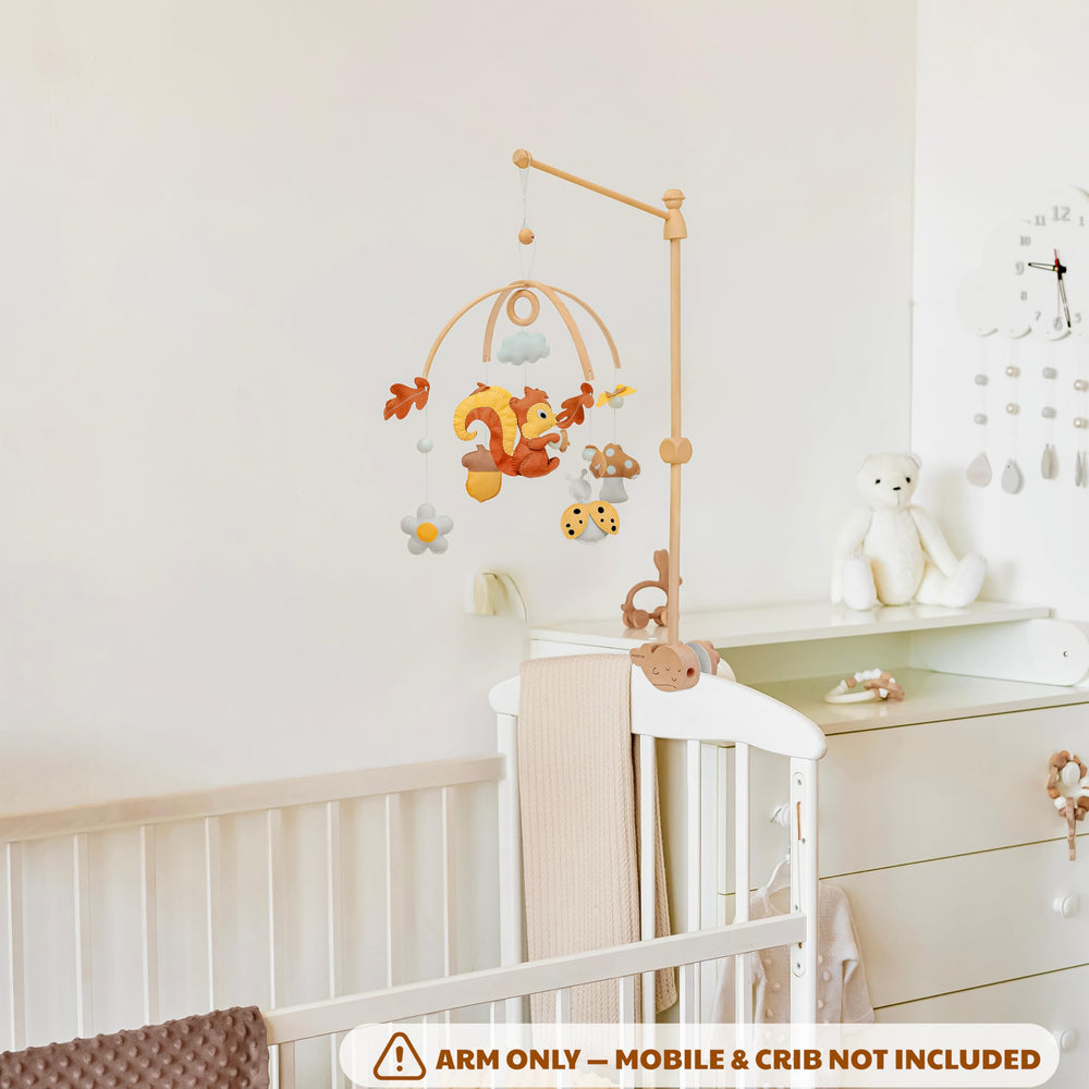 VN3BTOY 360-degree rotatable arm for flexible positioning above crib